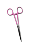 Think Pink Kelly Forceps Straight 5 1/2" 